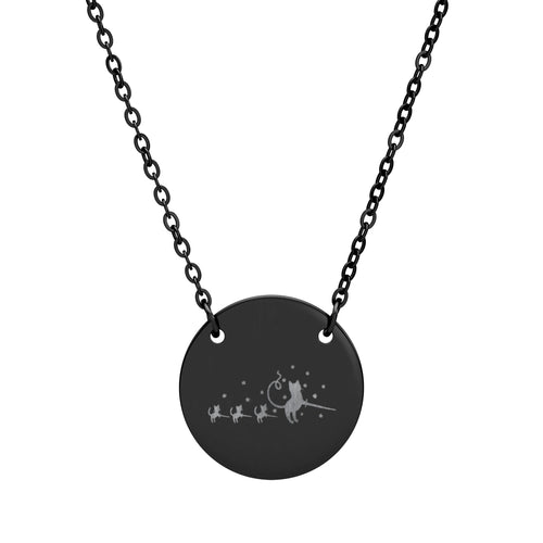 Ella Rose's Cat Family Engraved Necklace