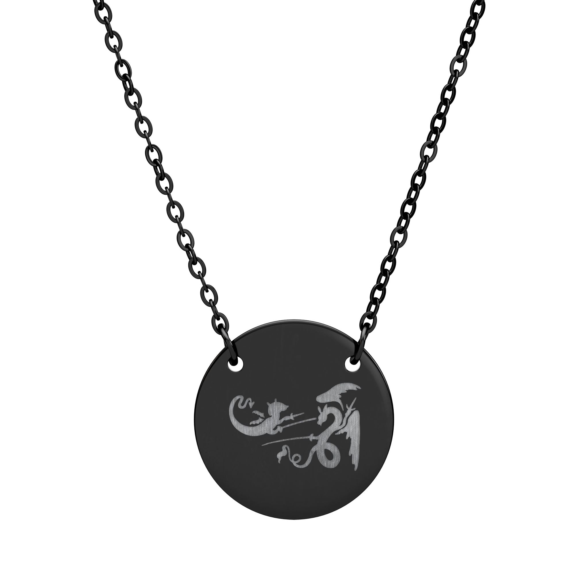 Ella Rose's Rapierist Engraved Necklace